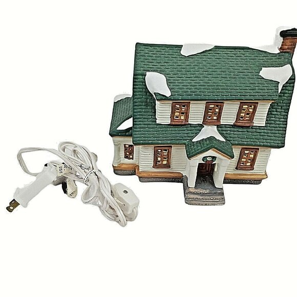 Vintage O'Well Country Barn Top Dicken's Heartland Lighted Village House Ceramic - Picture 1 of 7